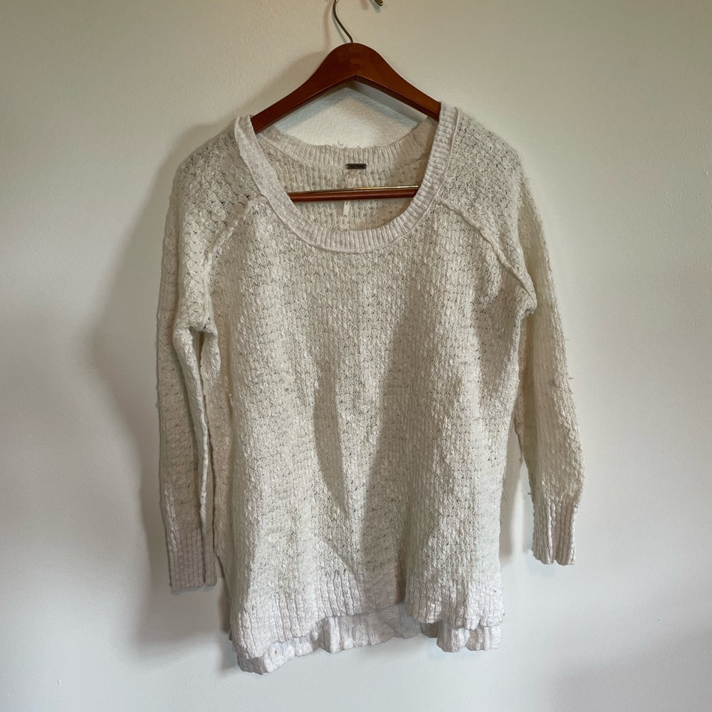 Free People white sweater